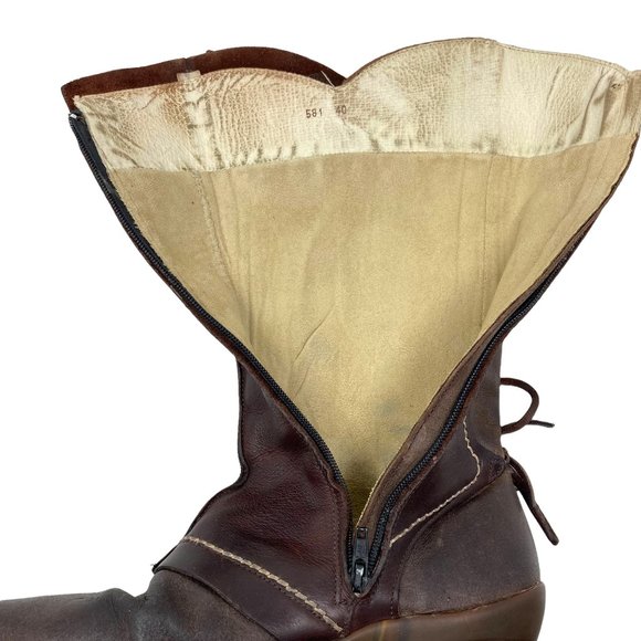 El Naturalista Elfos Spainish Leather Mid Calf Pointed Toe Zip Boots - Size 9.5 - Picture 11 of 12